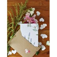 Growing Paper Lavender Greeting Card